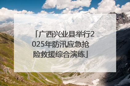 广西兴业县举行2025年防汛应急抢险救援综合演练