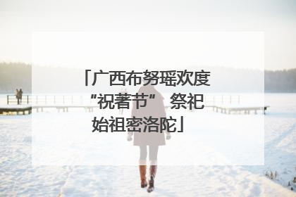 广西布努瑶欢度“祝著节” 祭祀始祖密洛陀