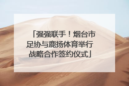强强联手！烟台市足协与鹿扬体育举行战略合作签约仪式