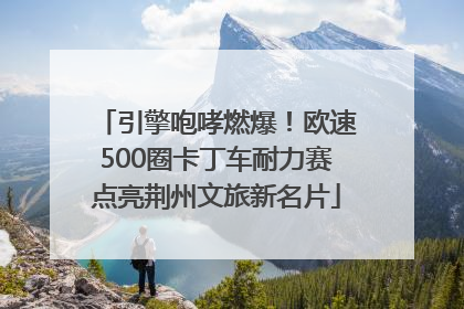 引擎咆哮燃爆！欧速500圈卡丁车耐力赛点亮荆州文旅新名片