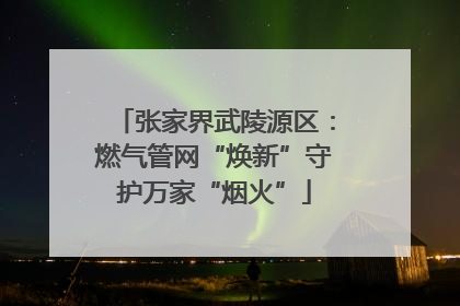 张家界武陵源区：燃气管网“焕新”守护万家“烟火”