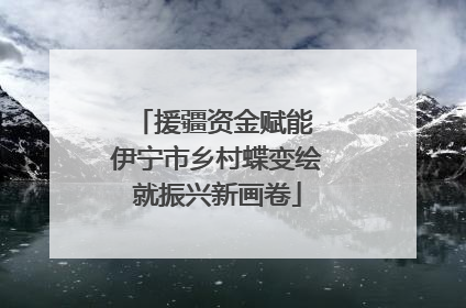 援疆资金赋能 伊宁市乡村蝶变绘就振兴新画卷