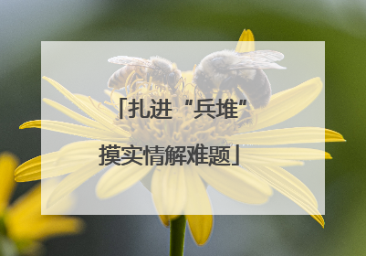扎进“兵堆”摸实情解难题