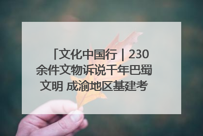 文化中国行｜230余件文物诉说千年巴蜀文明 成渝地区基建考古成果展开展