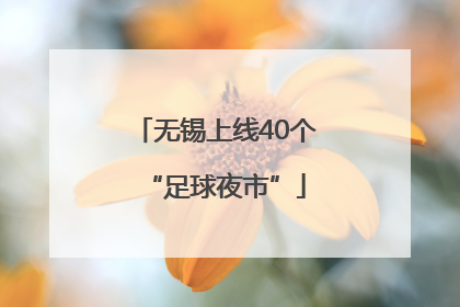 无锡上线40个“足球夜市”