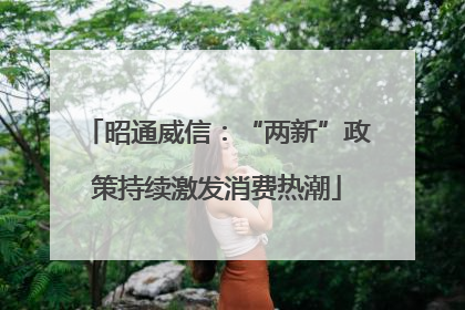 昭通威信：“两新”政策持续激发消费热潮