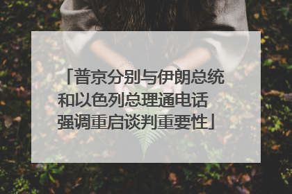 普京分别与伊朗总统和以色列总理通电话 强调重启谈判重要性