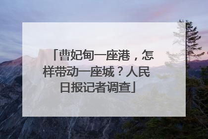 曹妃甸一座港，怎样带动一座城？人民日报记者调查