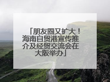 朋友圈又扩大！海南自贸港宣传推介及经贸交流会在大阪举办