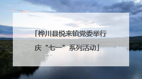 桦川县悦来镇党委举行庆“七一”系列活动
