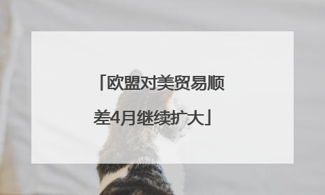 欧盟对美贸易顺差4月继续扩大