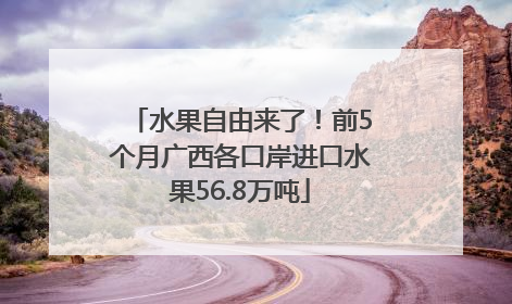 水果自由来了！前5个月广西各口岸进口水果56.8万吨