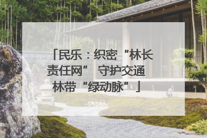 民乐：织密“林长责任网” 守护交通林带“绿动脉”