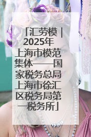 汇劳模｜2025年上海市模范集体——国家税务总局上海市徐汇区税务局第一税务所
