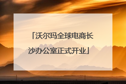 沃尔玛全球电商长沙办公室正式开业