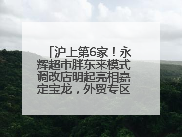 沪上第6家！永辉超市胖东来模式调改店明起亮相嘉定宝龙，外贸专区商品增至13款