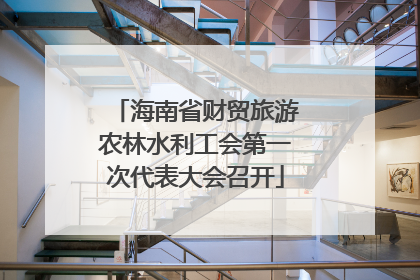 海南省财贸旅游农林水利工会第一次代表大会召开