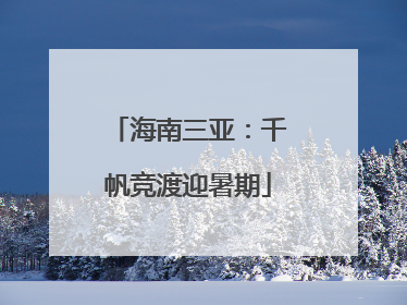 海南三亚：千帆竞渡迎暑期