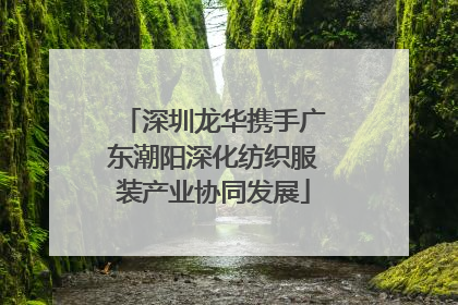 深圳龙华携手广东潮阳深化纺织服装产业协同发展