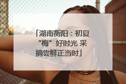 湖南衡阳：初夏“梅”好时光 采摘尝鲜正当时