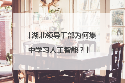 湖北领导干部为何集中学习人工智能？
