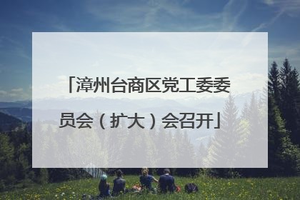 漳州台商区党工委委员会（扩大）会召开