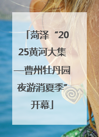 菏泽“2025黄河大集—曹州牡丹园夜游消夏季”开幕