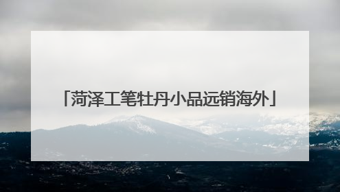 菏泽工笔牡丹小品远销海外