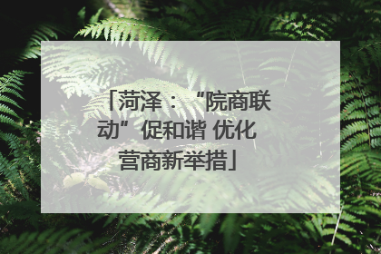 菏泽：“院商联动”促和谐 优化营商新举措