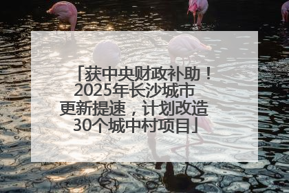 获中央财政补助！2025年长沙城市更新提速，计划改造30个城中村项目