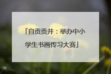 自贡贡井：举办中小学生书画传习大赛