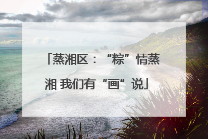 蒸湘区：“粽”情蒸湘 我们有“画”说