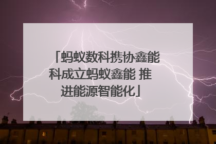 蚂蚁数科携协鑫能科成立蚂蚁鑫能 推进能源智能化
