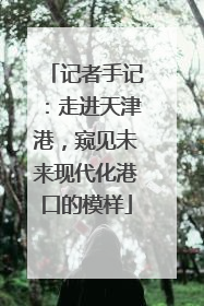 记者手记：走进天津港，窥见未来现代化港口的模样