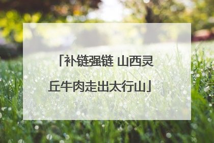 补链强链 山西灵丘牛肉走出太行山