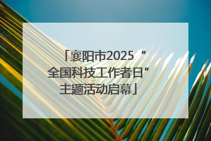 襄阳市2025“全国科技工作者日”主题活动启幕