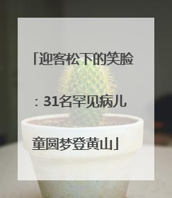 迎客松下的笑脸：31名罕见病儿童圆梦登黄山