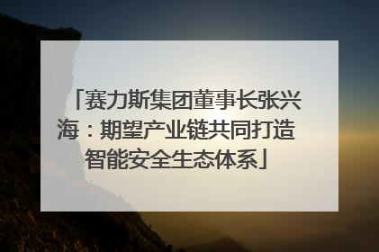 赛力斯集团董事长张兴海：期望产业链共同打造智能安全生态体系