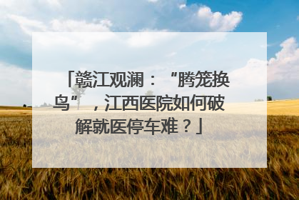 赣江观澜：“腾笼换鸟”，江西医院如何破解就医停车难？
