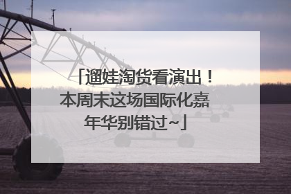 遛娃淘货看演出！本周末这场国际化嘉年华别错过~