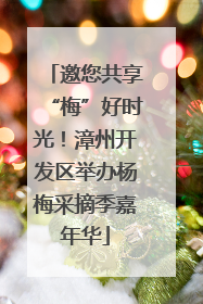 邀您共享“梅”好时光！漳州开发区举办杨梅采摘季嘉年华