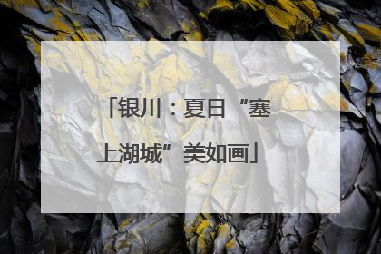 银川：夏日“塞上湖城”美如画