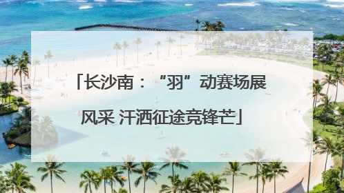 长沙南：“羽”动赛场展风采 汗洒征途竞锋芒