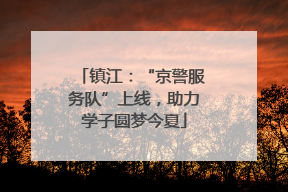 镇江：“京警服务队”上线，助力学子圆梦今夏