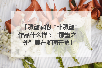 雕塑家的“非雕塑”作品什么样？“雕塑之外”展在浙图开幕