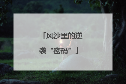 风沙里的逆袭“密码”
