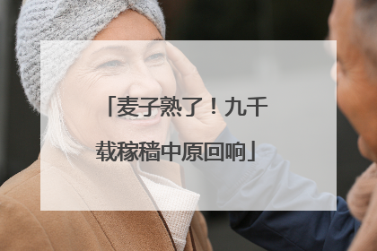 麦子熟了！九千载稼穑中原回响