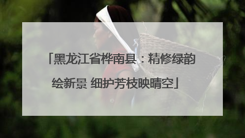 黑龙江省桦南县：精修绿韵绘新景 细护芳枝映晴空