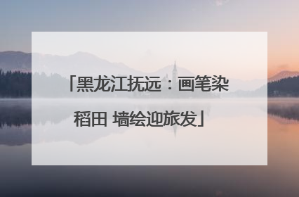 黑龙江抚远：画笔染稻田 墙绘迎旅发