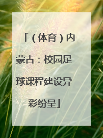 （体育）内蒙古：校园足球课程建设异彩纷呈